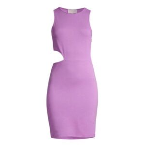 Victor Glemaud Cut Out Sheath Mini Dress Lilac